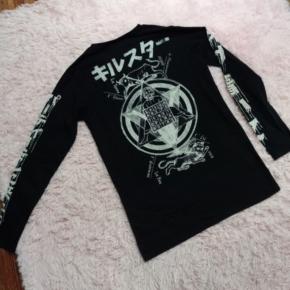 Killstar nwt chill out hell party long sleeve tee! Goth/Punk wear! Final price! - Picture 7 of 9